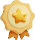 Ícono de premio con estrella
